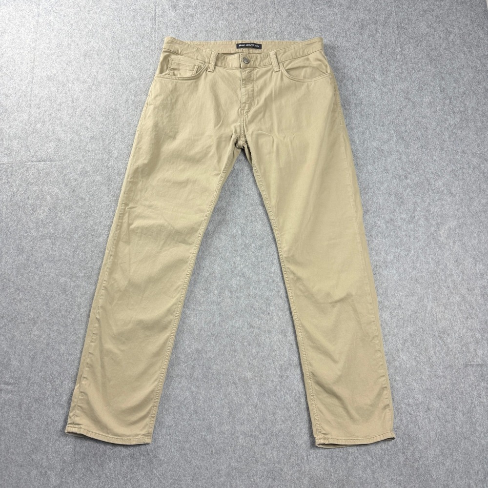Mavi Mens Jeans 36x31 Straight Leg Khaki Tan Slim  Twill   Chinos